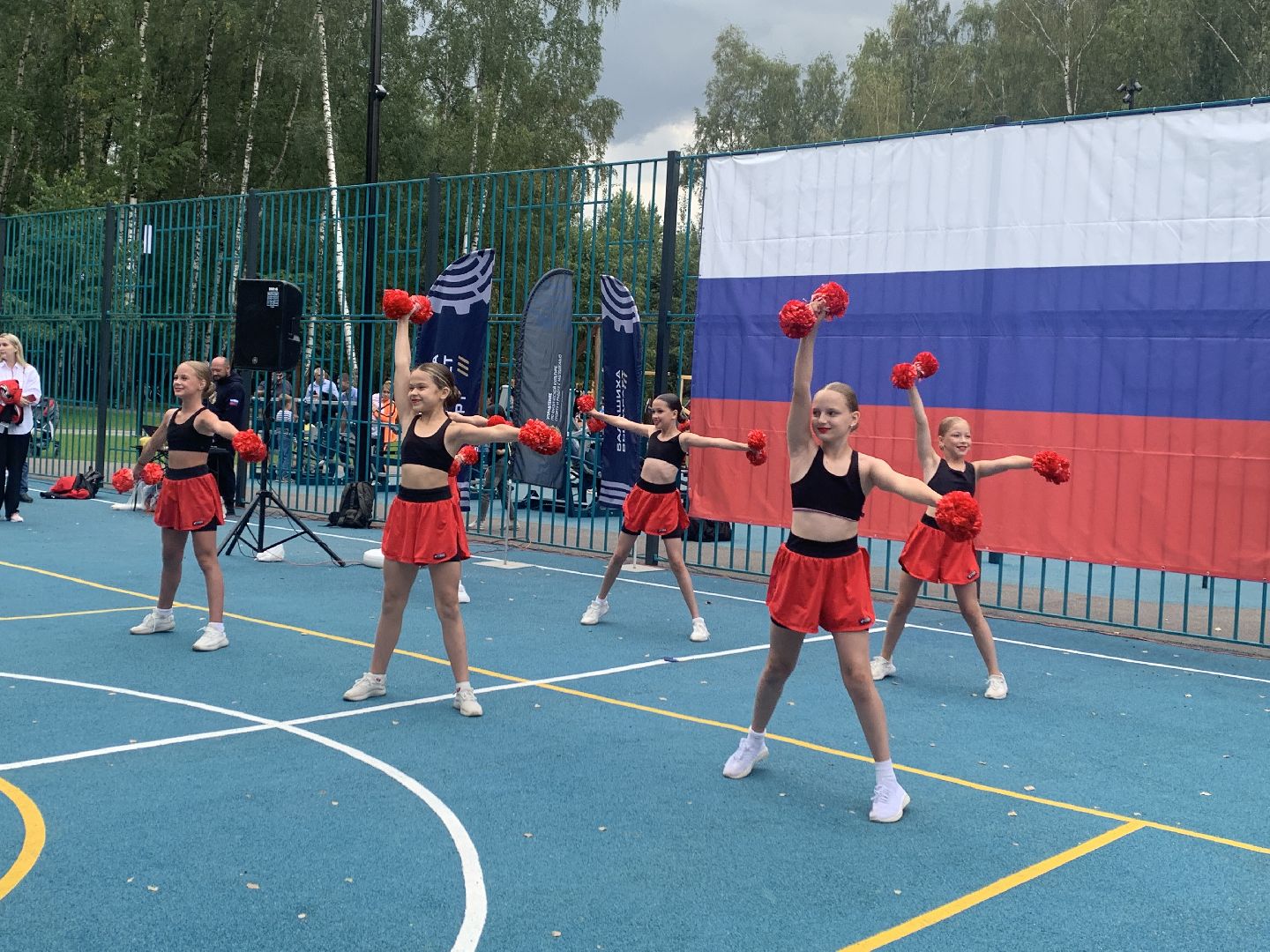 Балашиха, Подмосковье, благоустройство, берёзовая роща, сквер, день флага России, спортплощадка