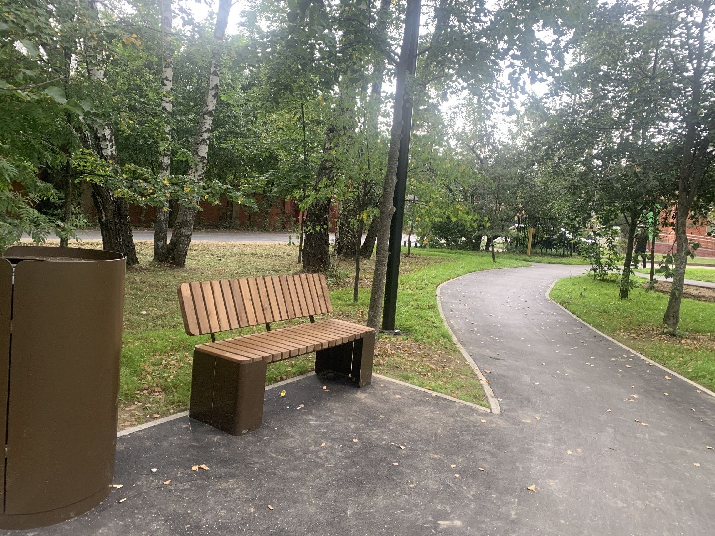 Балашиха, Подмосковье, благоустройство, берёзовая роща, сквер, день флага России, спортплощадка