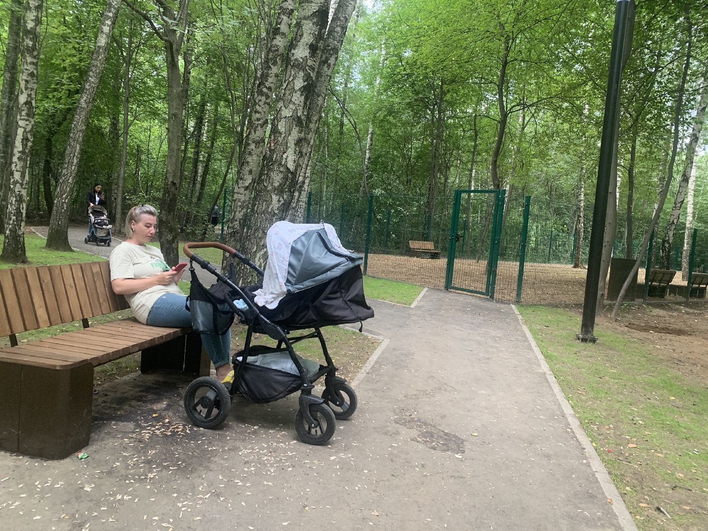 Балашиха, Подмосковье, благоустройство, берёзовая роща, сквер, день флага России, спортплощадка