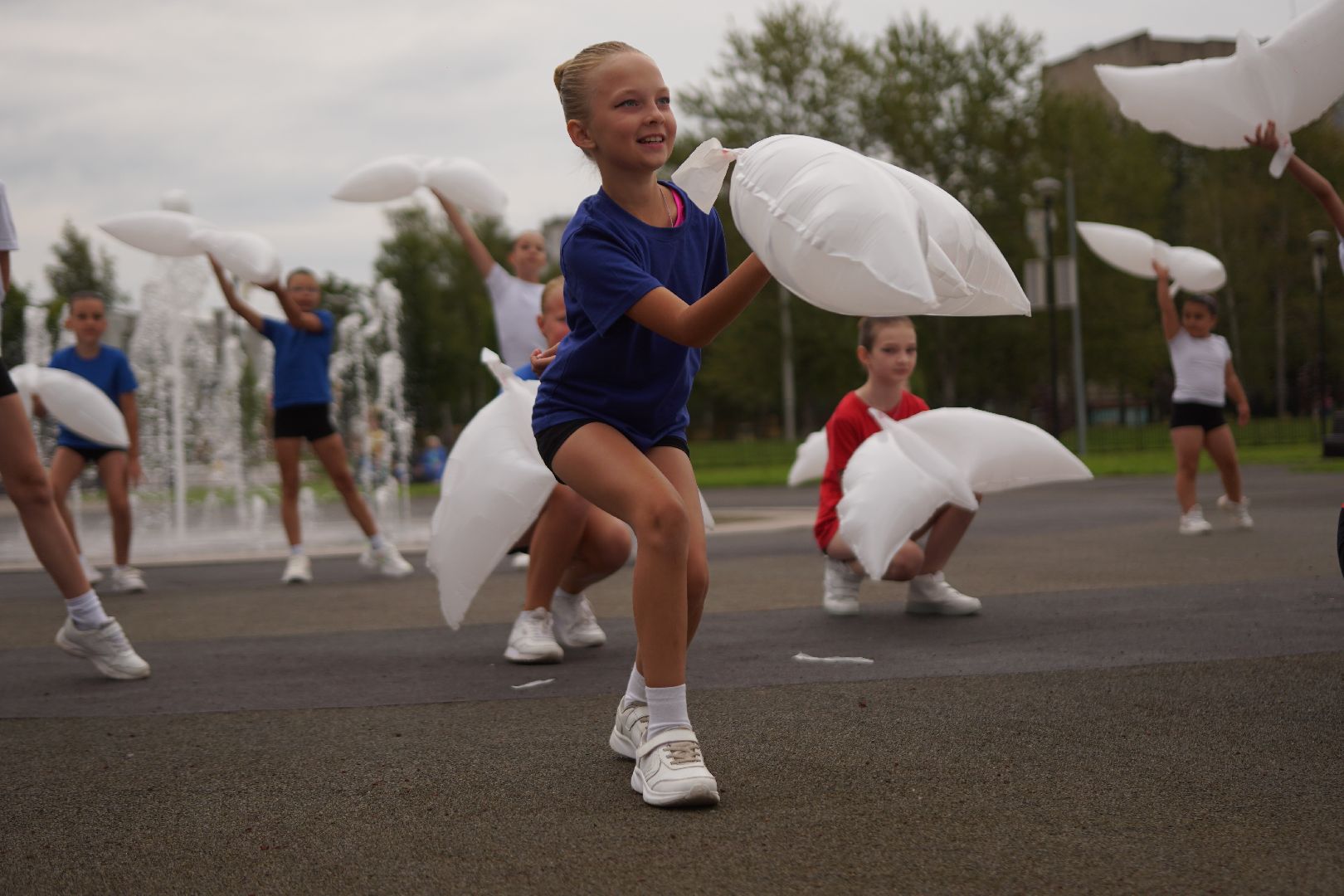 Егорьевск, парк, дети, день флага россии, природа, культура, подмосковье,