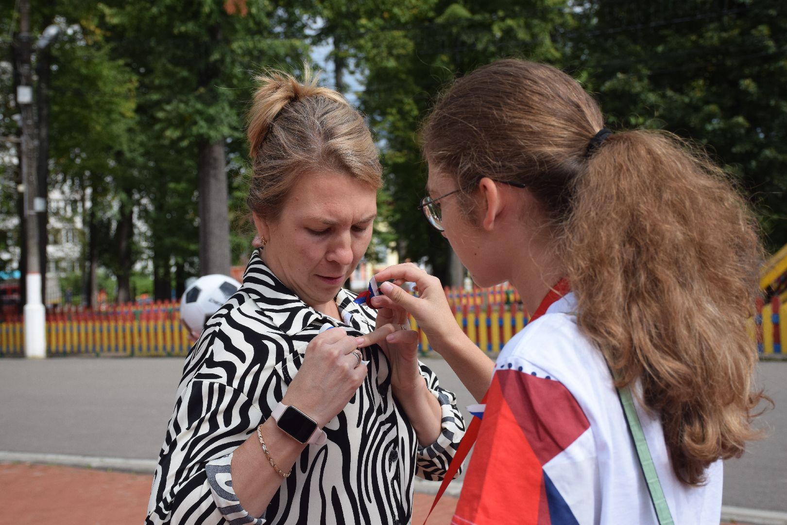 Павловский Посад, городской округ Павловский Посад, люди, парк, волонтёры, летны, флаг, праздник