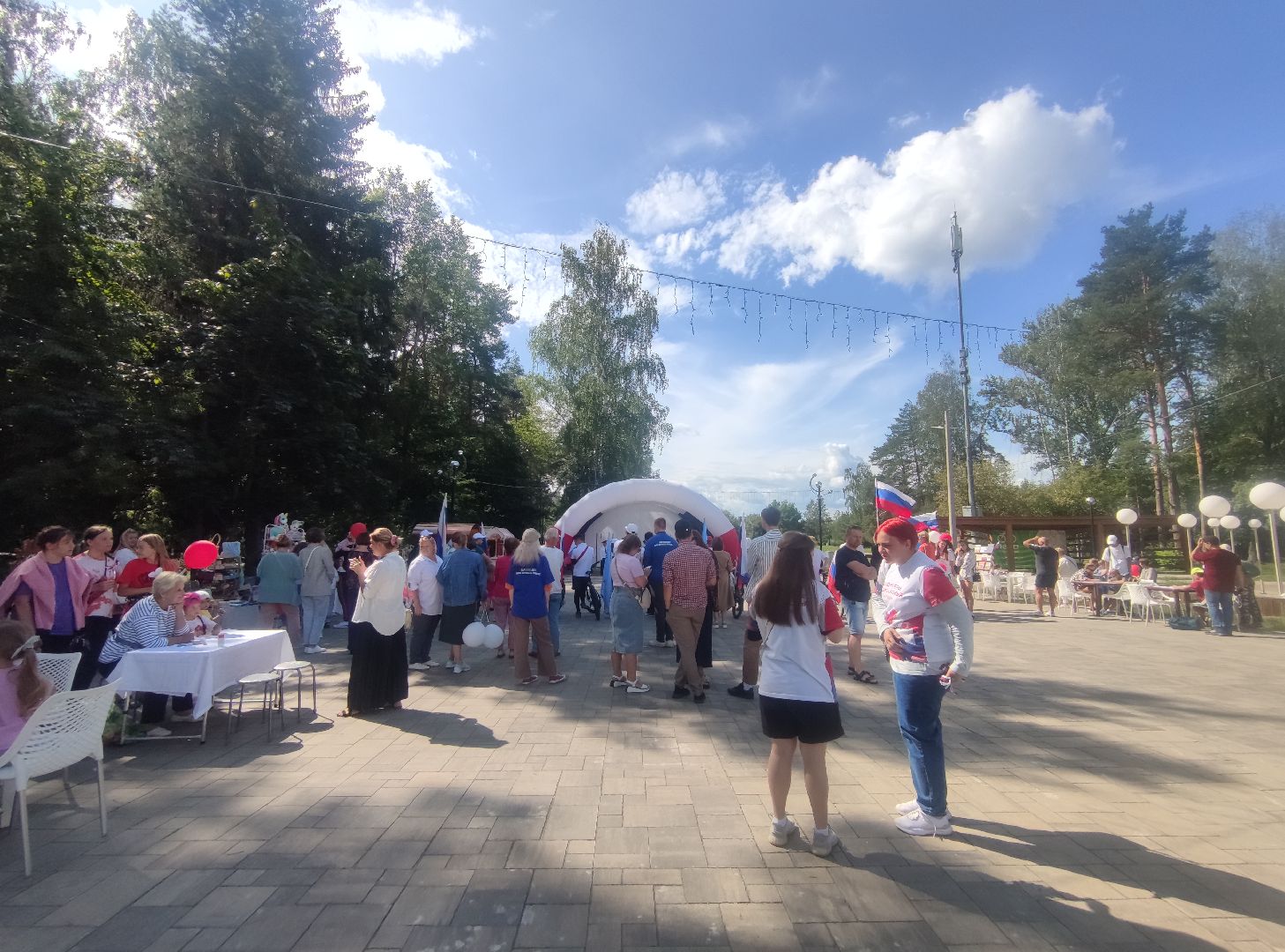 день российского флага, праздник, акция, Молодая Гвардия Подмосковья, Волонтеры Подмосковья, Дубна