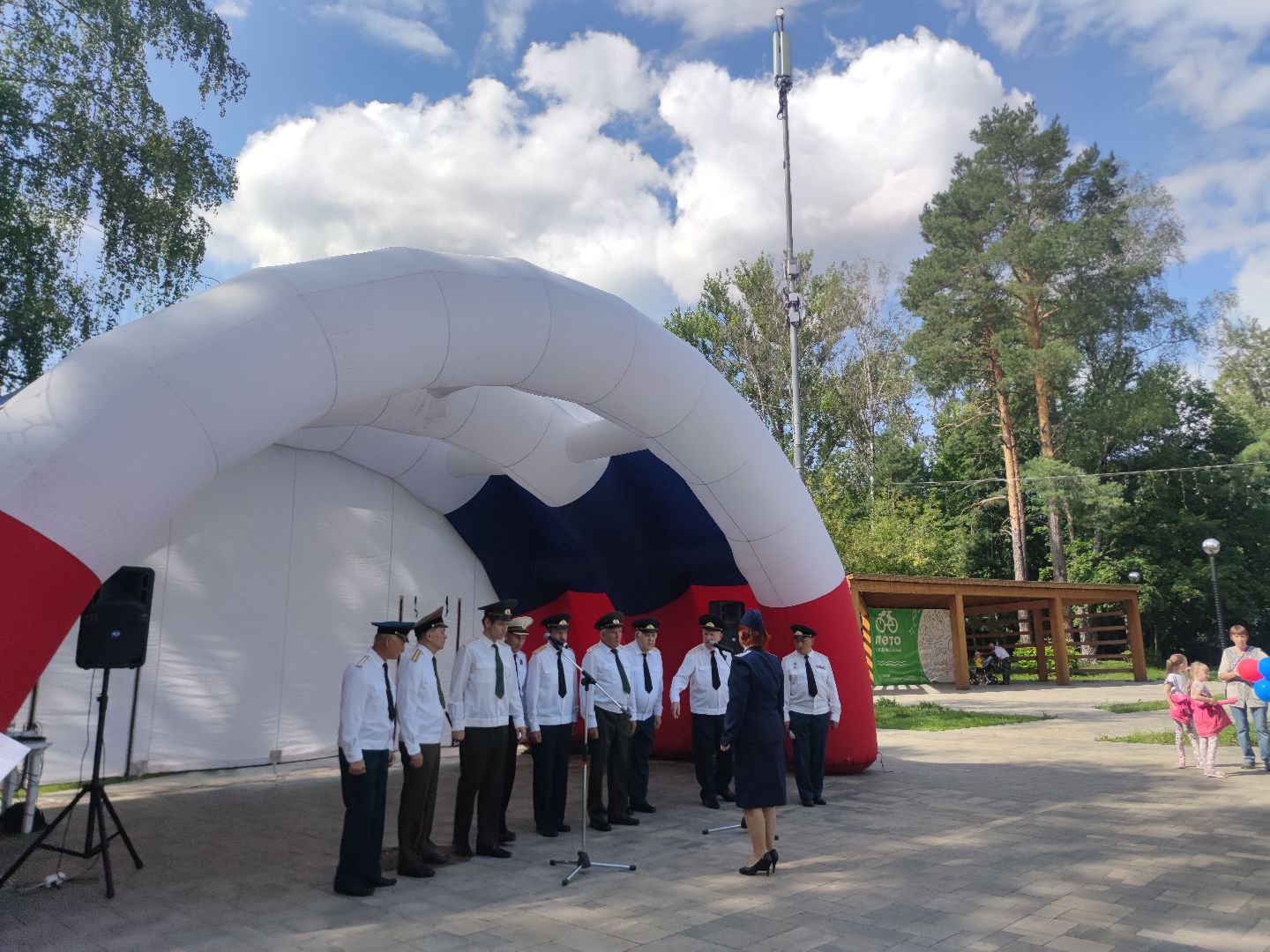 день российского флага, праздник, акция, Молодая Гвардия Подмосковья, Волонтеры Подмосковья, Дубна