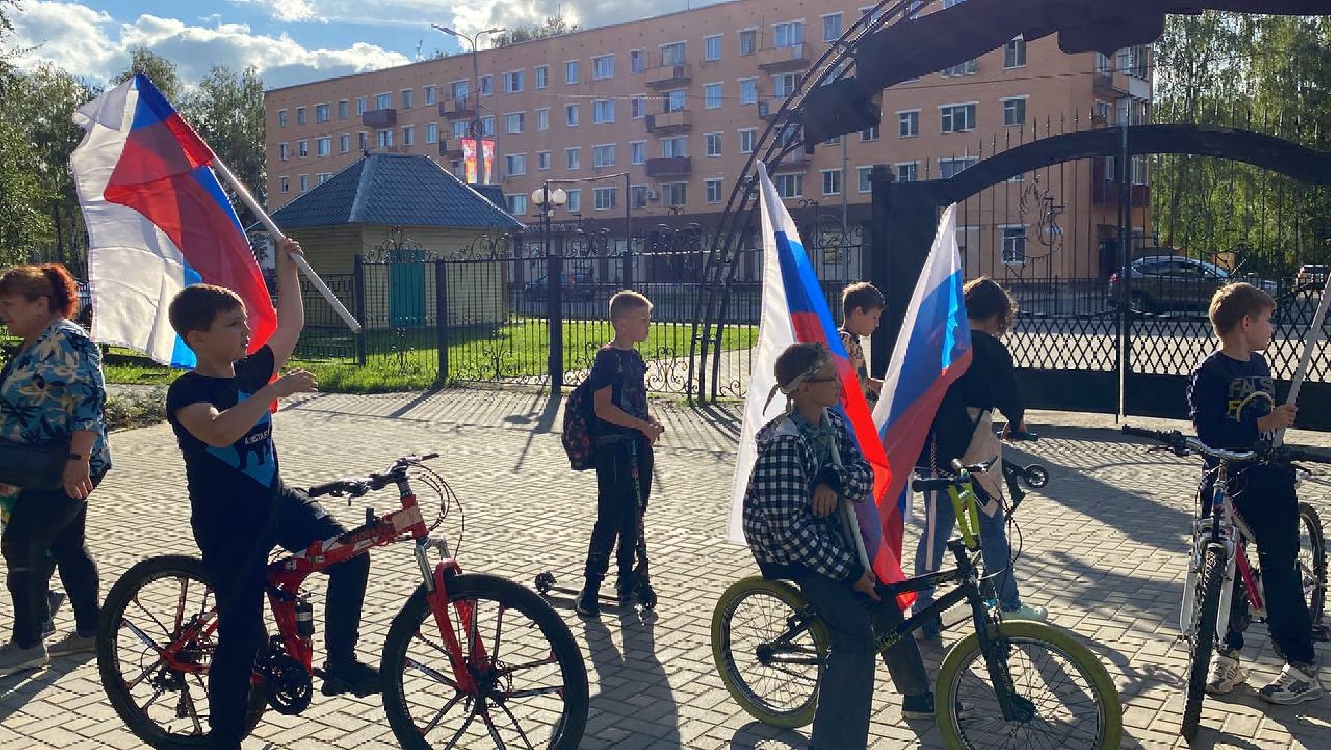 #велопробег, #молодаягвардия, #талдом. #единароссия, #спорт, #флаг