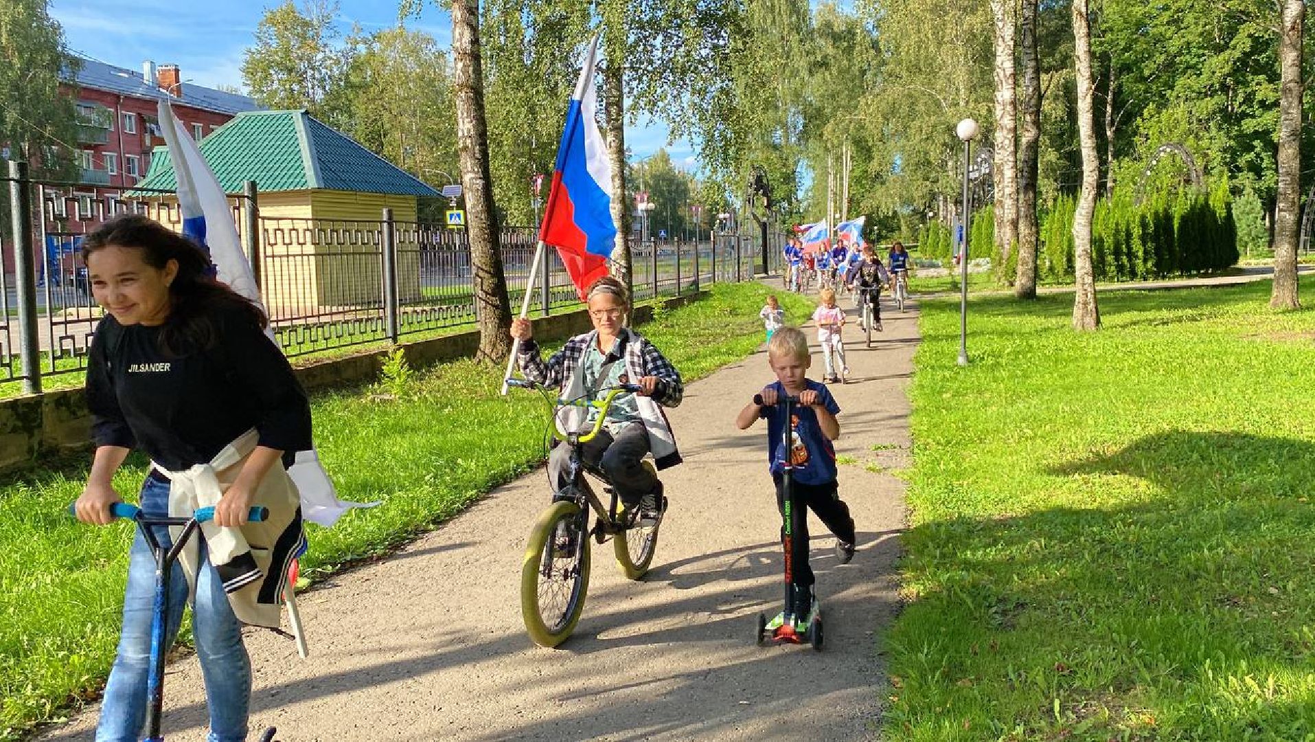 #велопробег, #молодаягвардия, #талдом. #единароссия, #спорт, #флаг