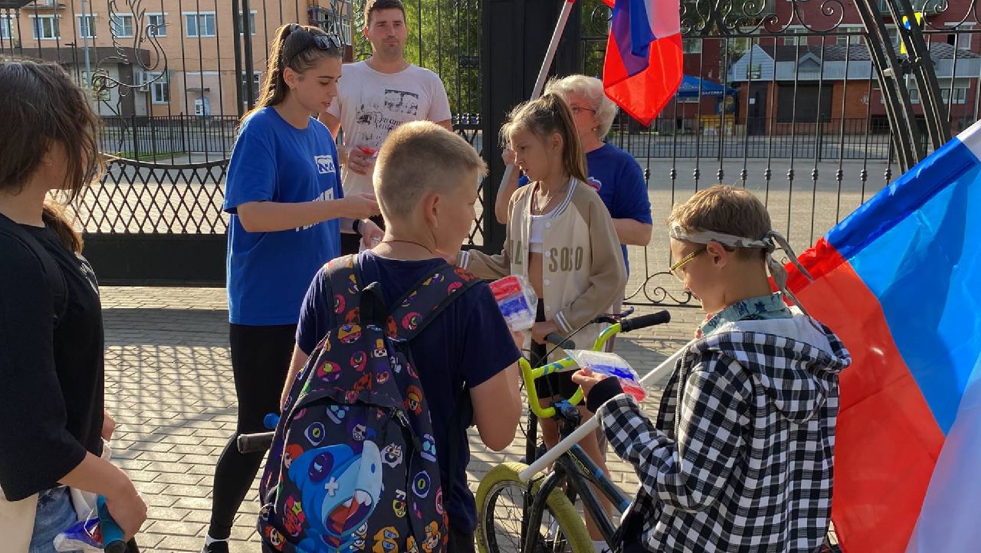 #велопробег, #молодаягвардия, #талдом. #единароссия, #спорт, #флаг