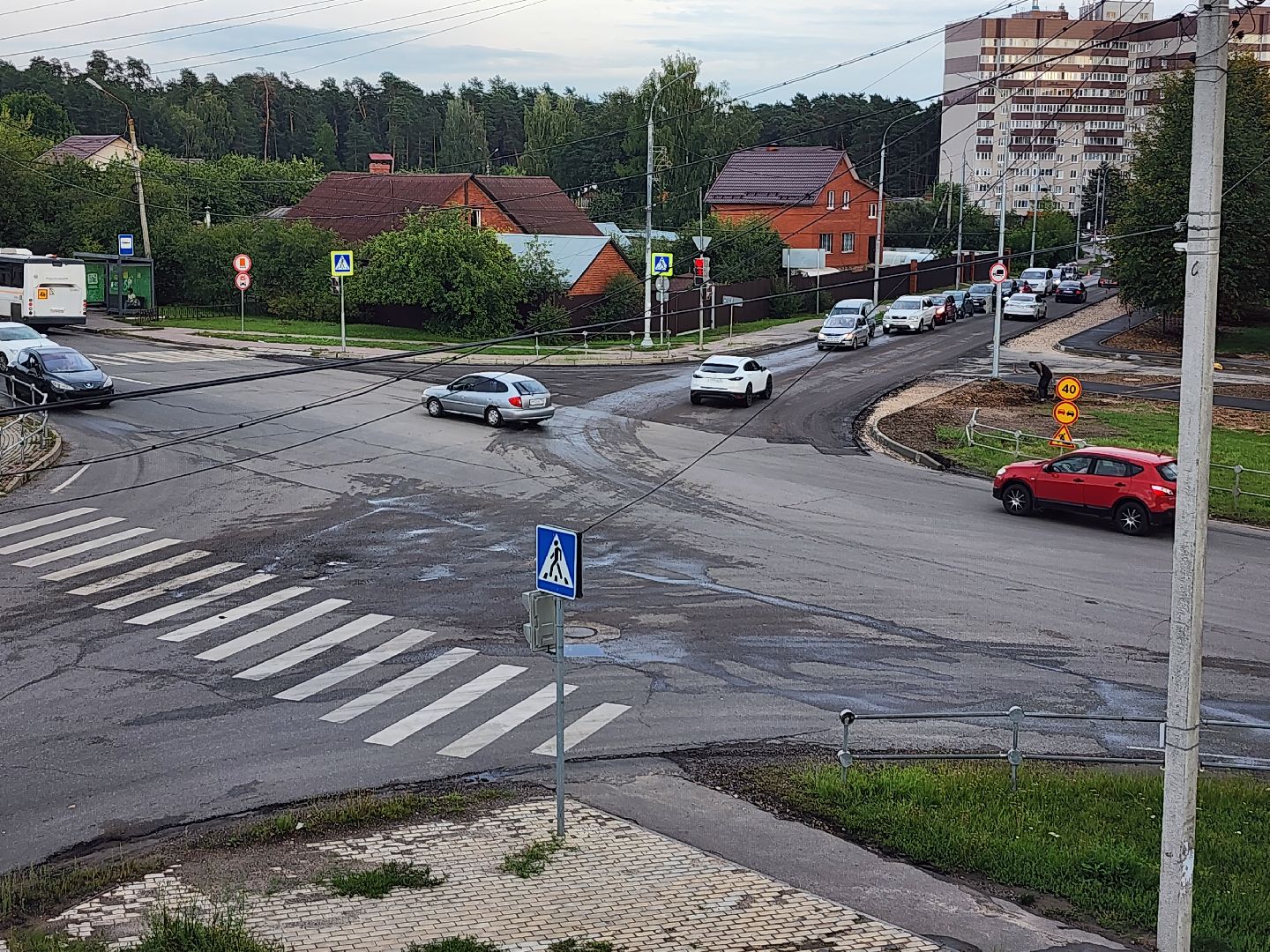 дороги, строительство дорог, тротуары, серпухов, поселок большевик, улица ленина,