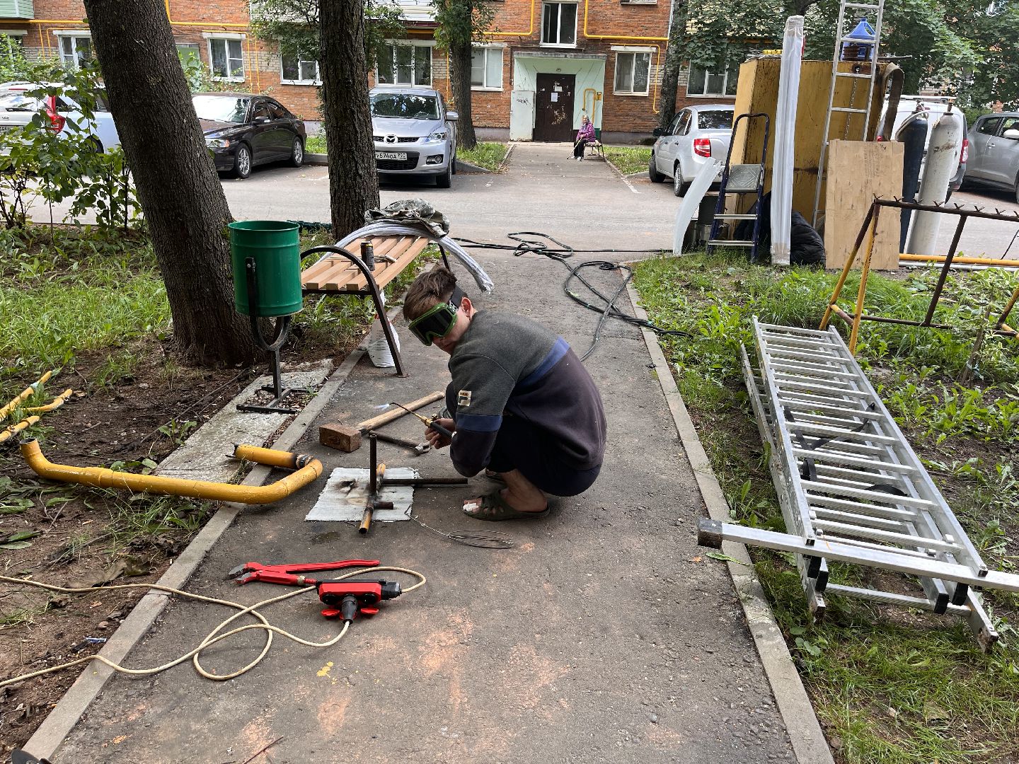 Шаховская, газ, замена газовых труб