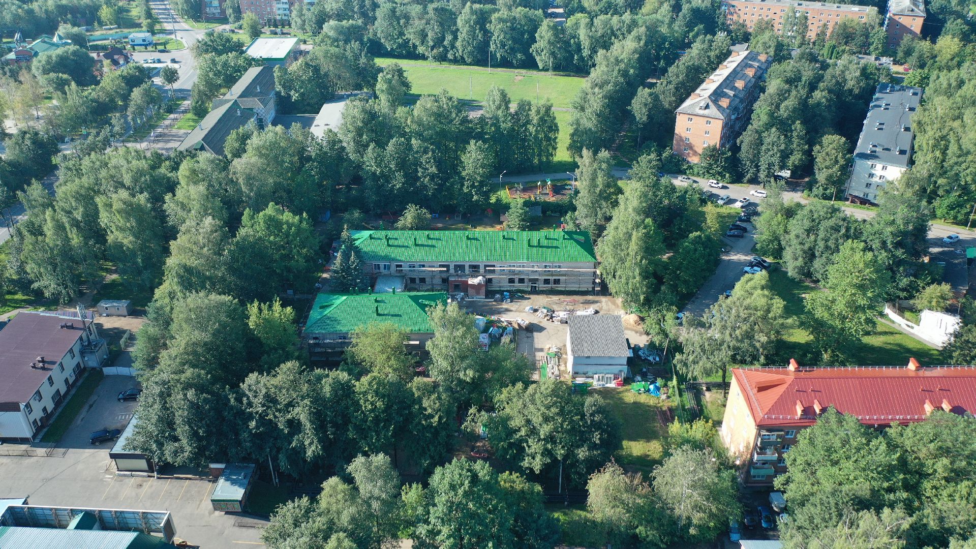 садик,видео с коптера,