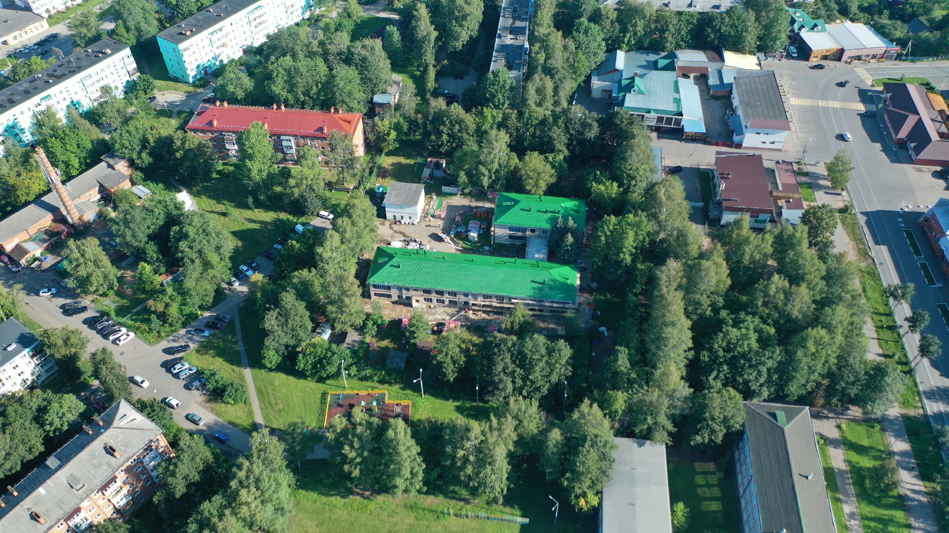 садик,видео с коптера,