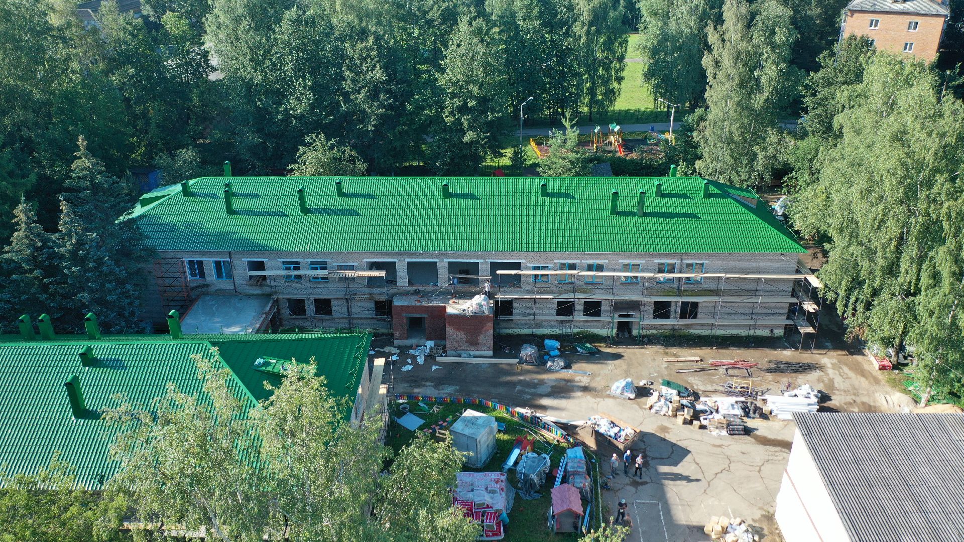 садик,видео с коптера,