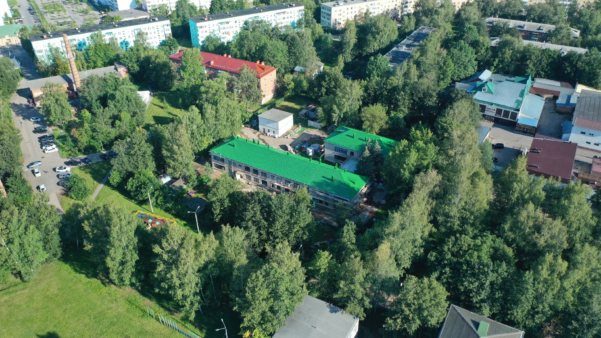 садик,видео с коптера,