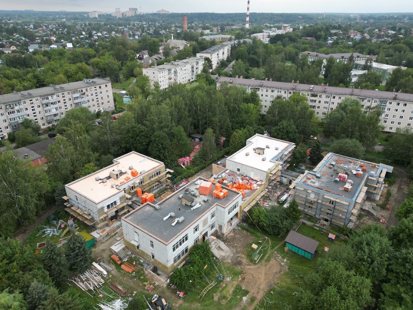садик, лосино-петровский, ремонт,видео с коптера,