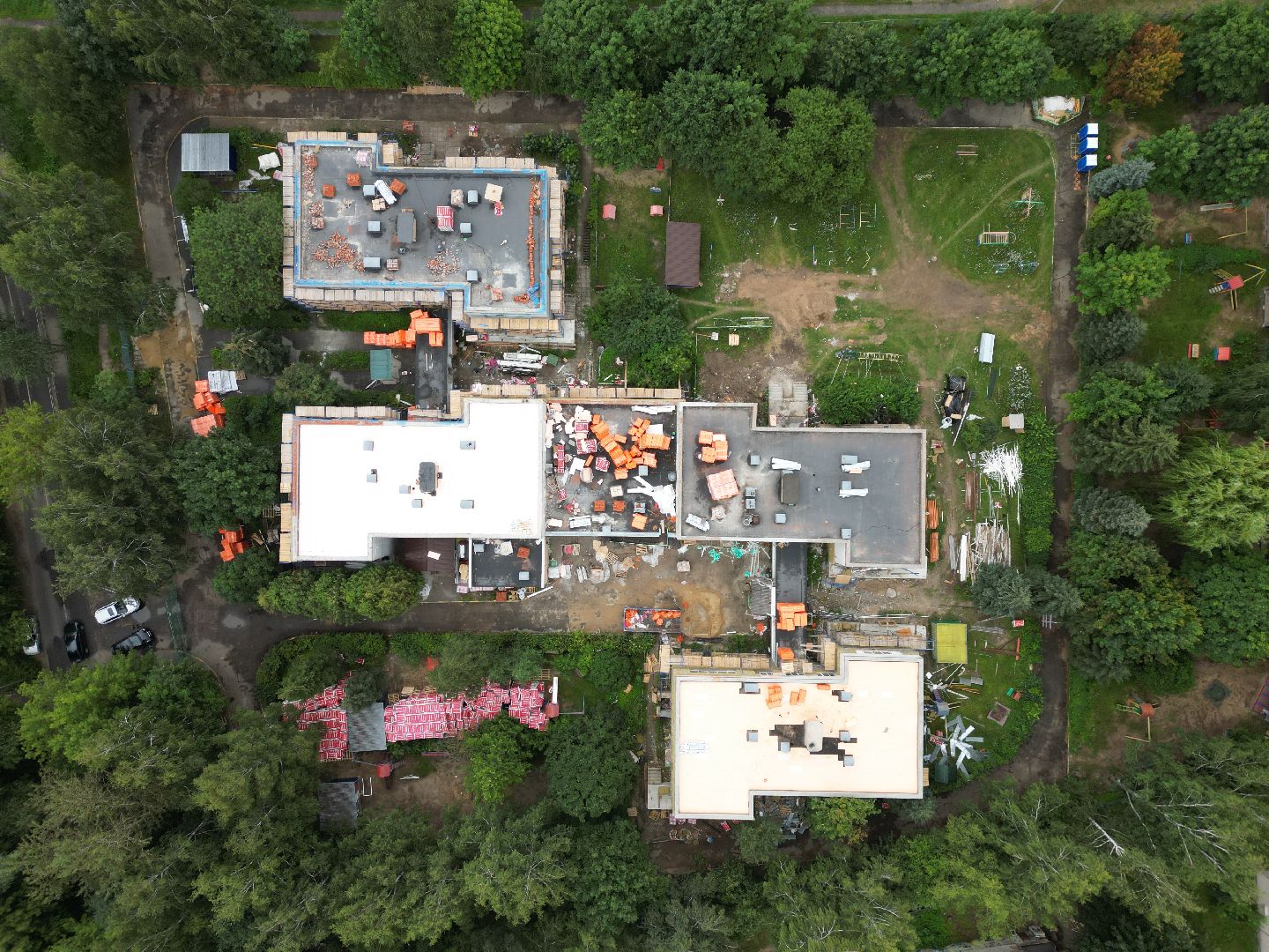 садик, лосино-петровский, ремонт,видео с коптера,