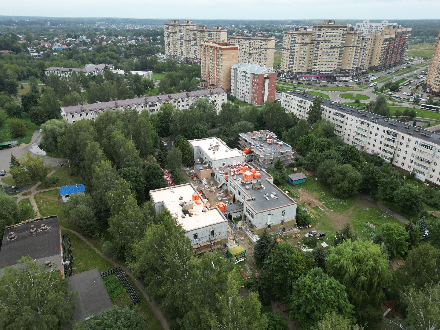 садик, лосино-петровский, ремонт,видео с коптера,