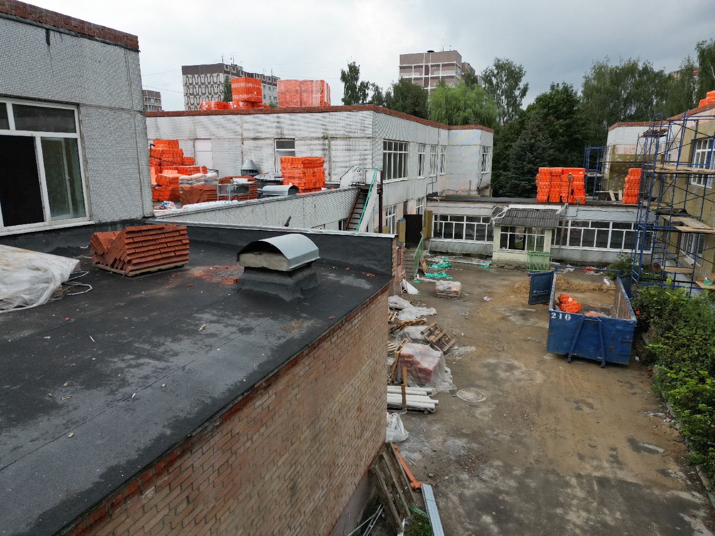 садик, лосино-петровский, ремонт,видео с коптера,