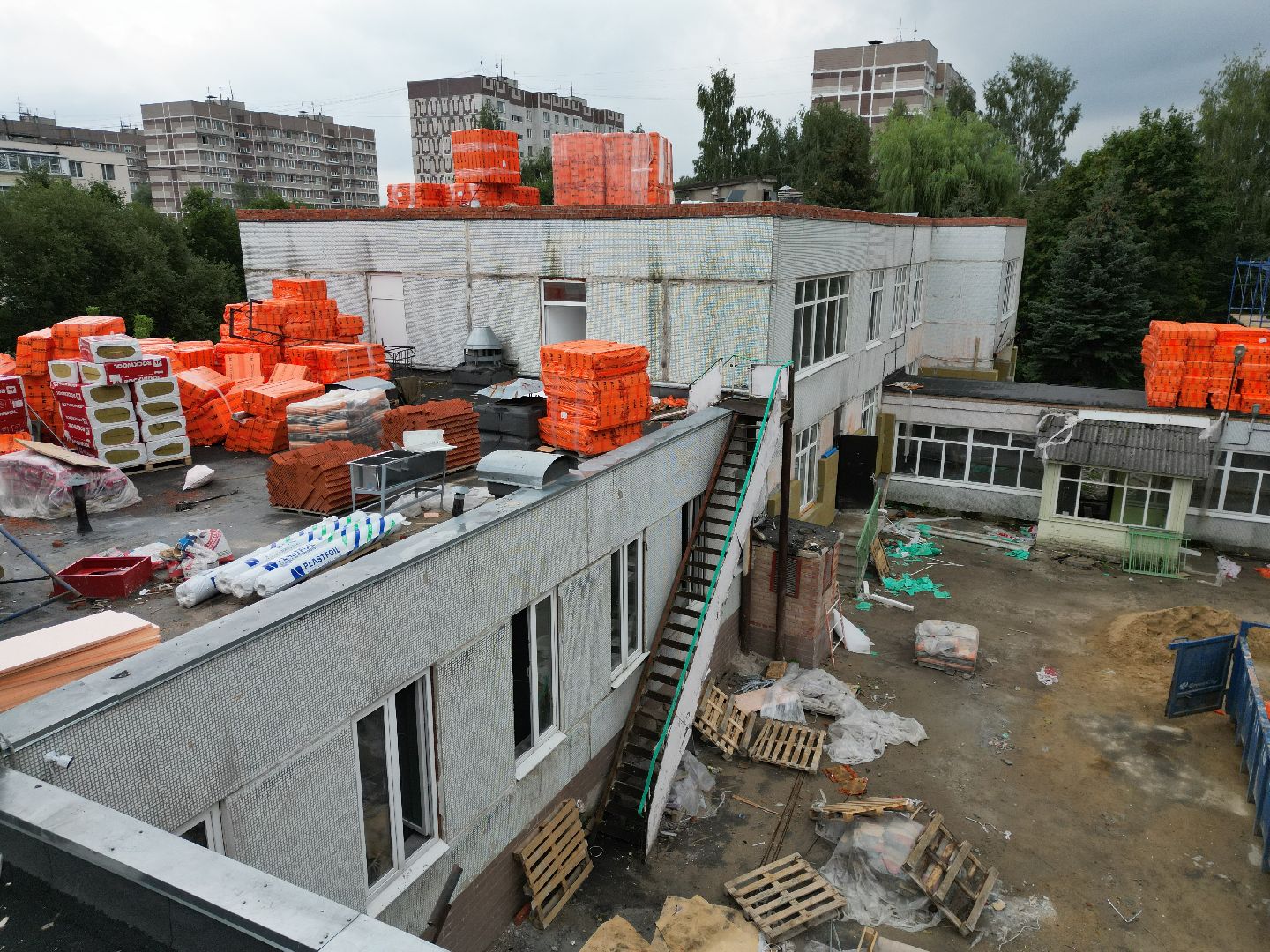 садик, лосино-петровский, ремонт,видео с коптера,