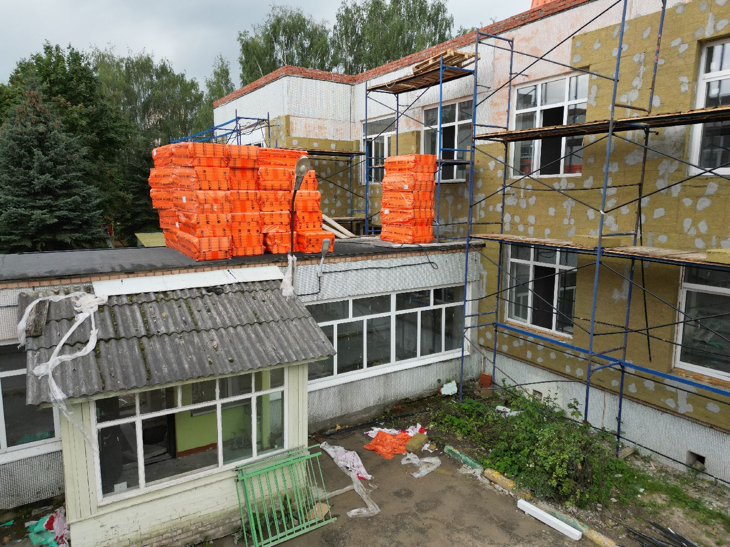 садик, лосино-петровский, ремонт,видео с коптера,