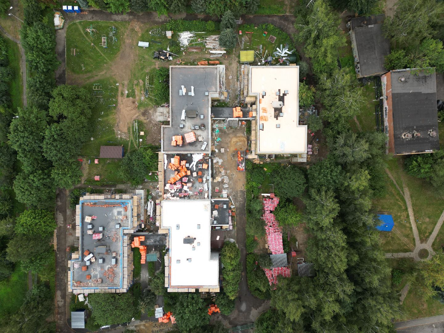 садик, лосино-петровский, ремонт,видео с коптера,