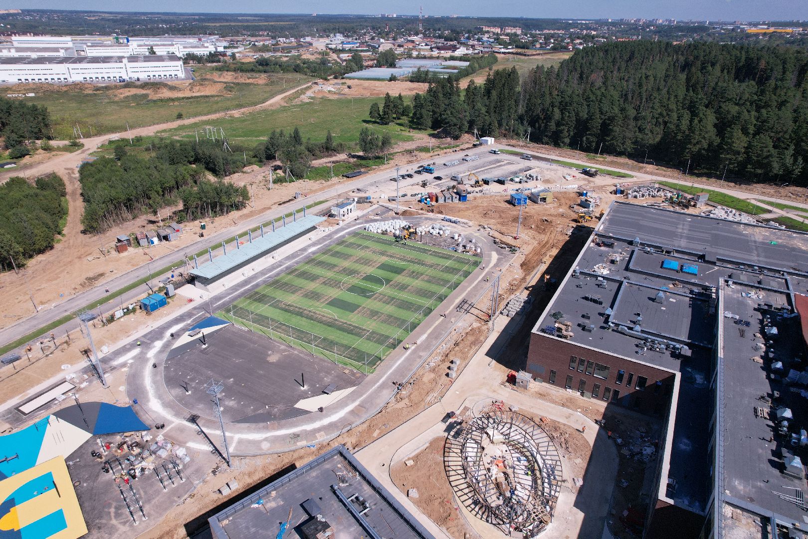 лицей, истра,видео с коптера,