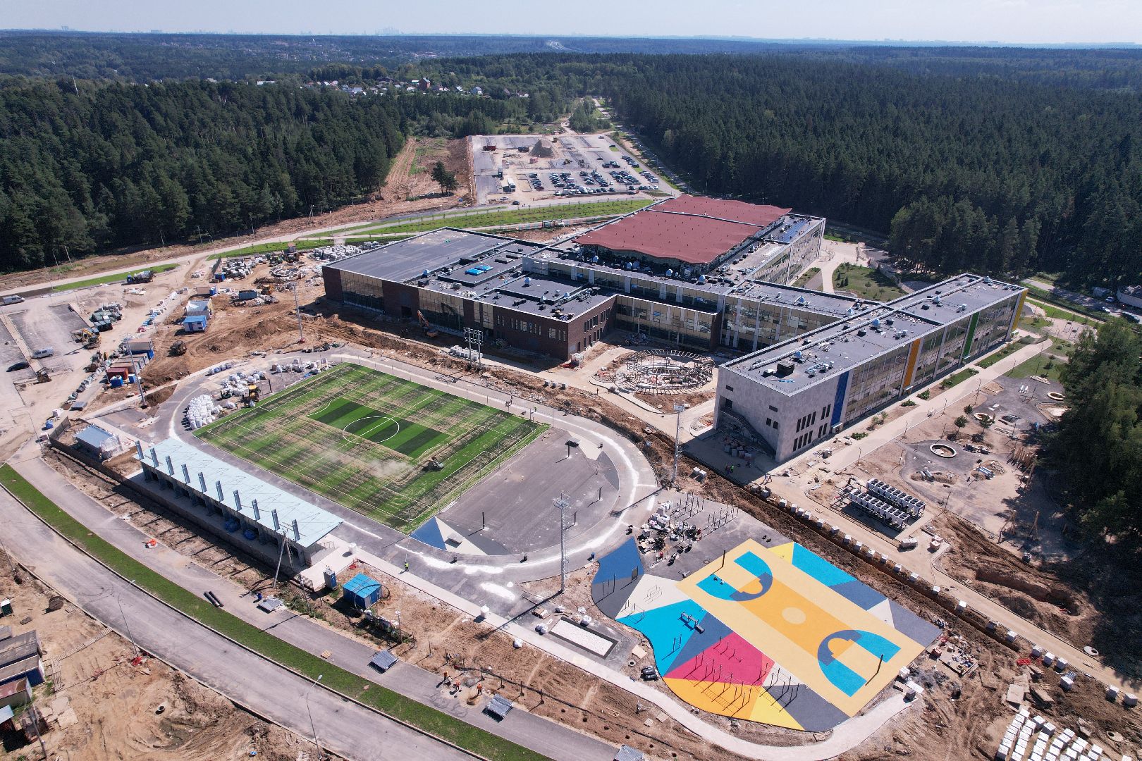 лицей, истра,видео с коптера,