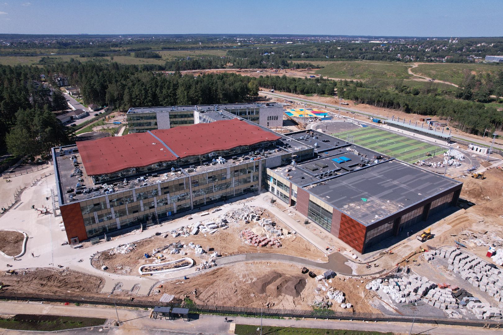 лицей, истра,видео с коптера,