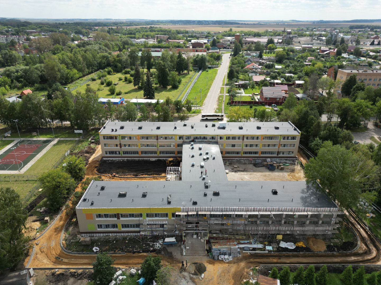 школа, серебряные пруды,видео с коптера,