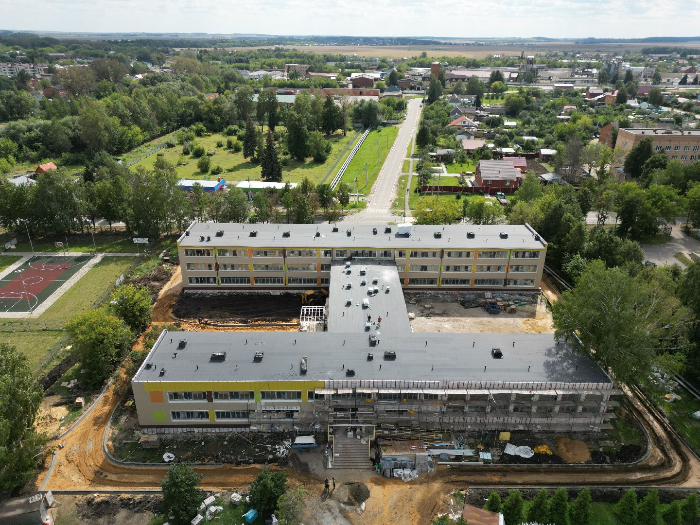 школа, серебряные пруды,видео с коптера,