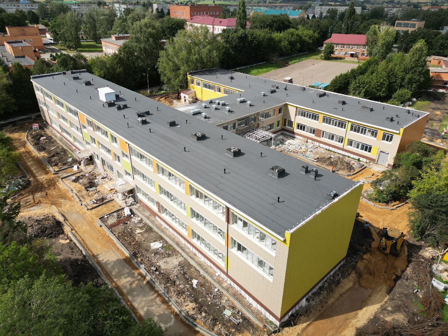 школа, серебряные пруды,видео с коптера,