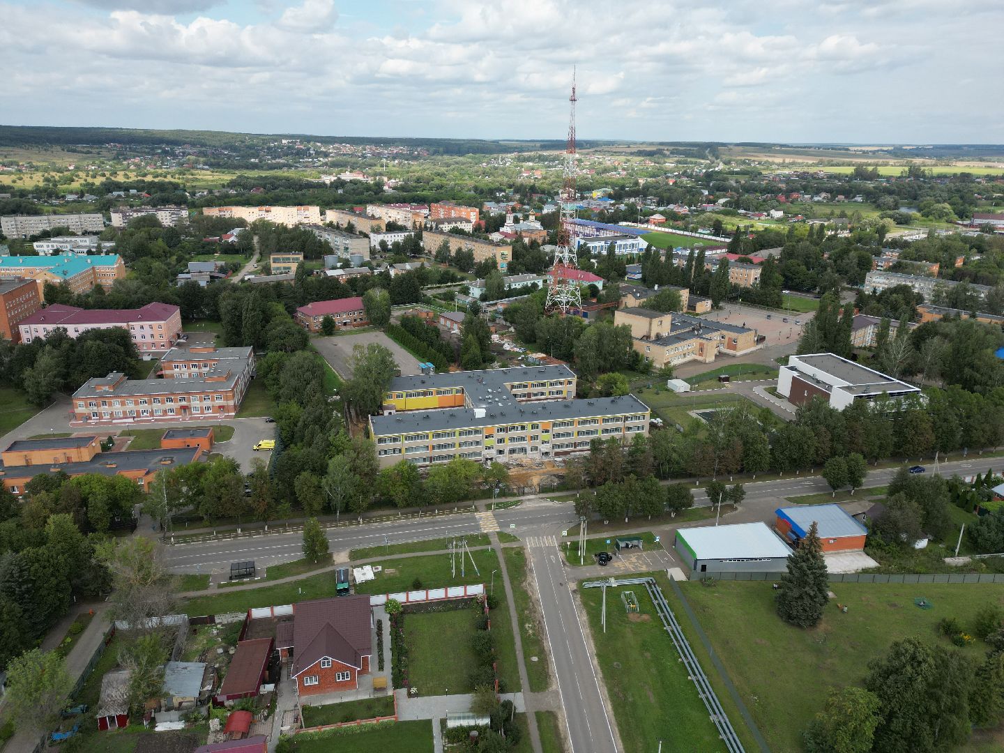 школа, серебряные пруды,видео с коптера,