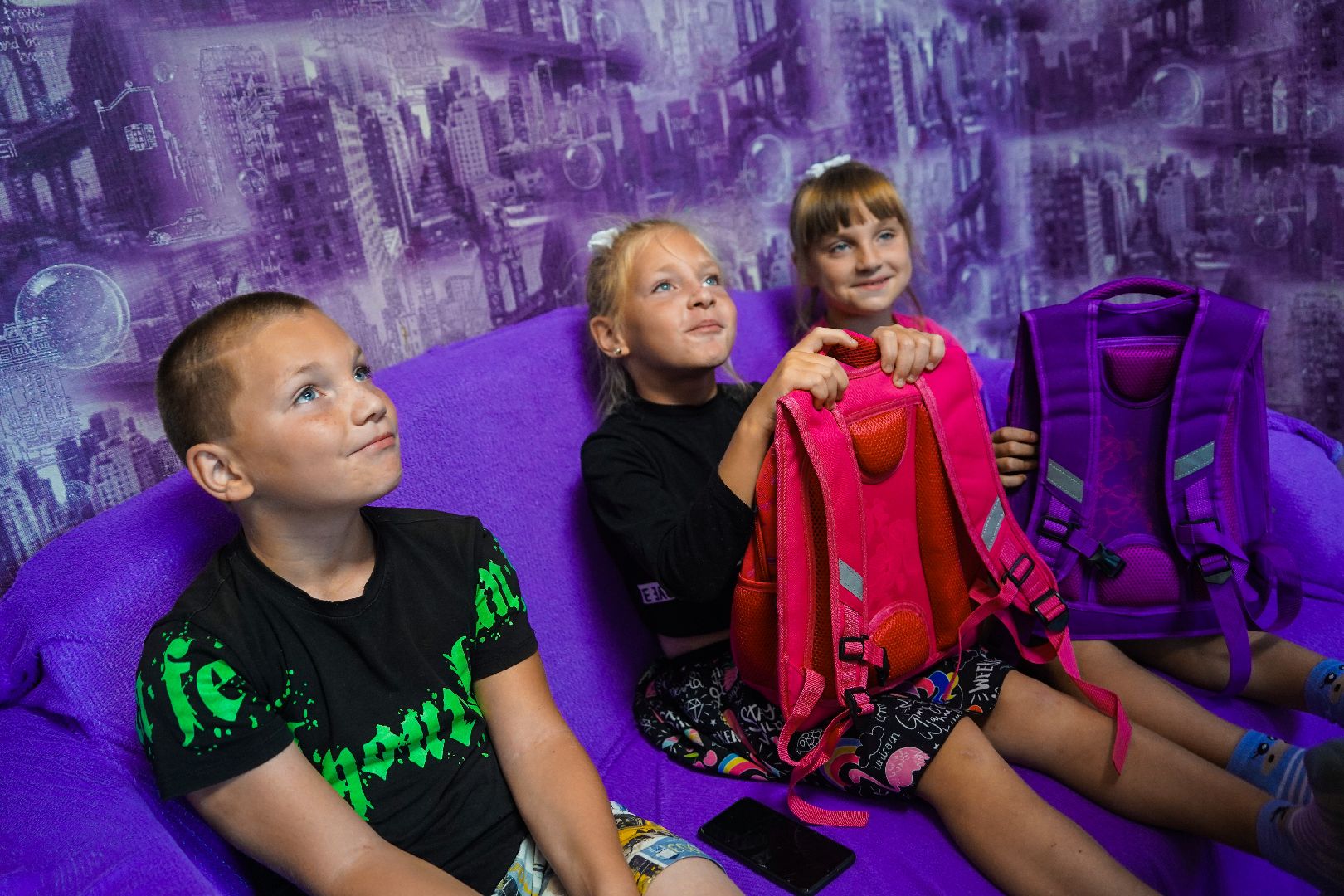 #БольшаяШатура#первоклашки#подарки#рюкзаки