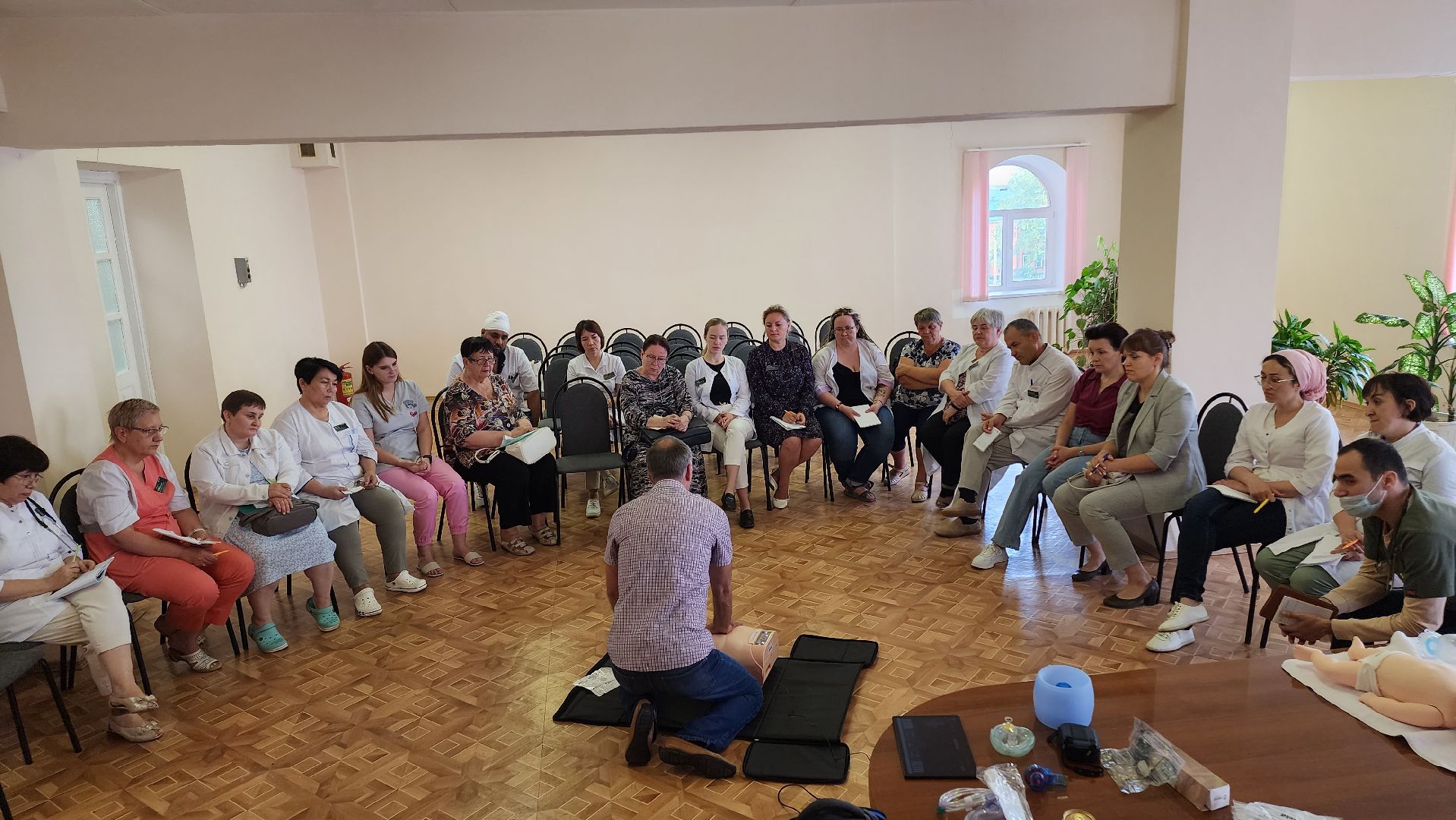 Егорьевск, НИКИ, реанимация, тренинг, мастер-класс, сердечно-легочная реанимация, поликлиника, педиатр, врач,