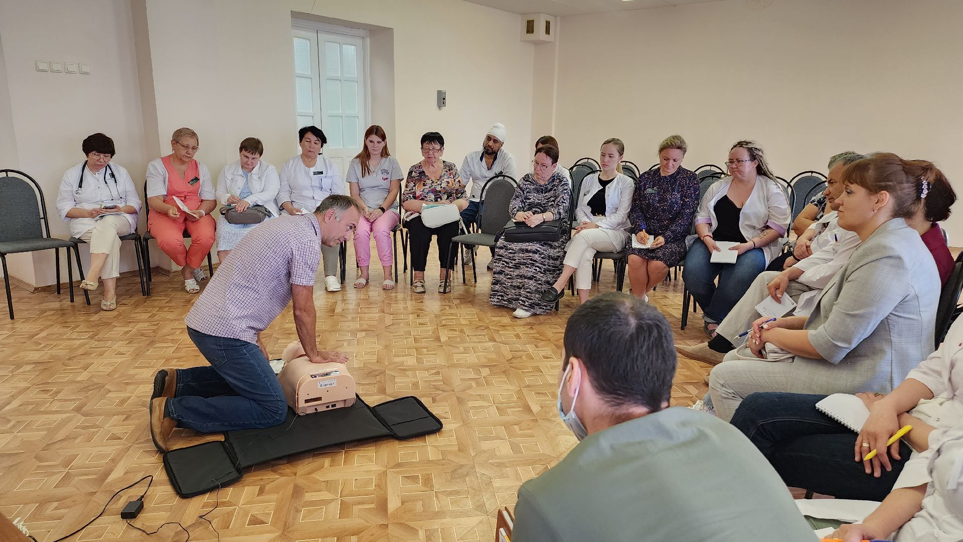 Егорьевск, НИКИ, реанимация, тренинг, мастер-класс, сердечно-легочная реанимация, поликлиника, педиатр, врач,