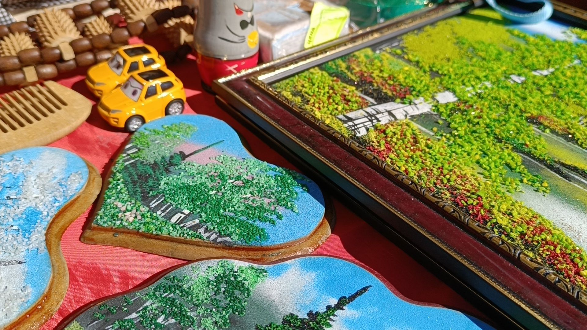 Лобня, ярмарка, мёд, картина