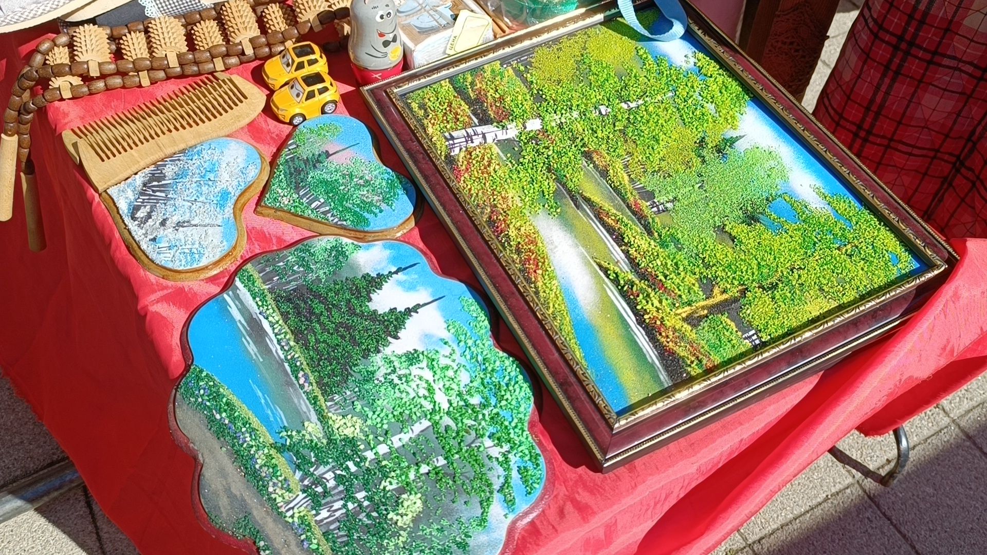 Лобня, ярмарка, мёд, картина