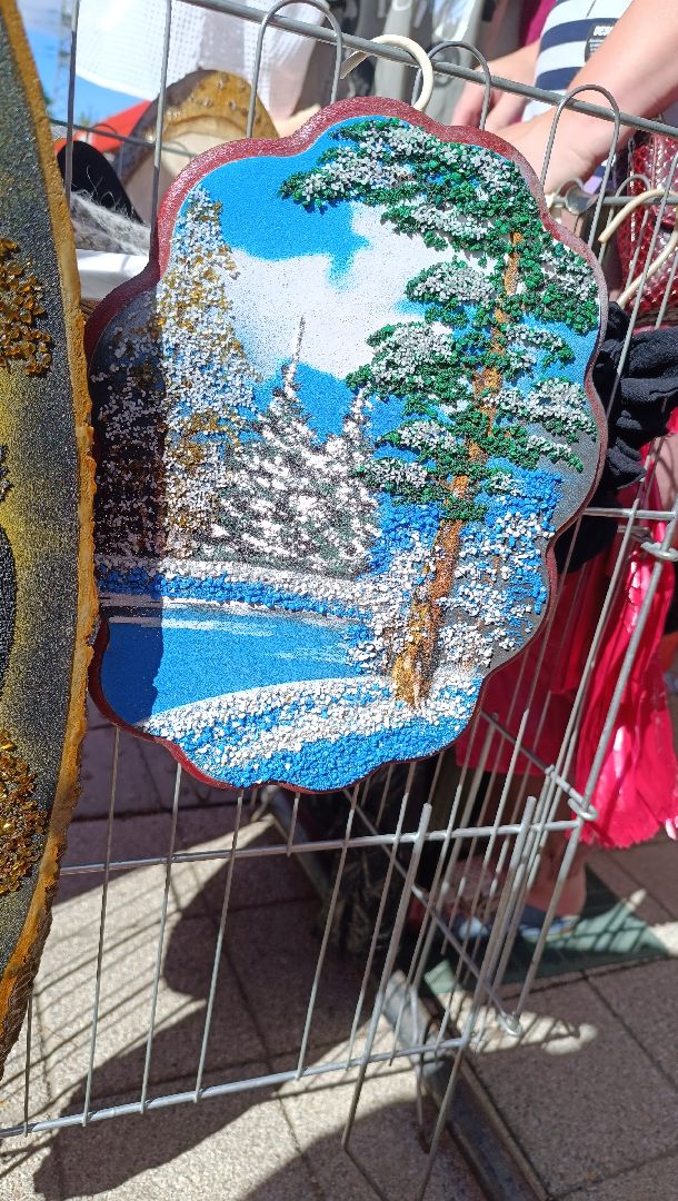 Лобня, ярмарка, мёд, картина