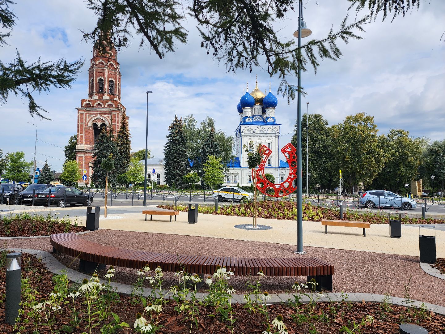 Бронницы, благоустройство, площадь имени Тимофеева открыли после масштабной реконструкции