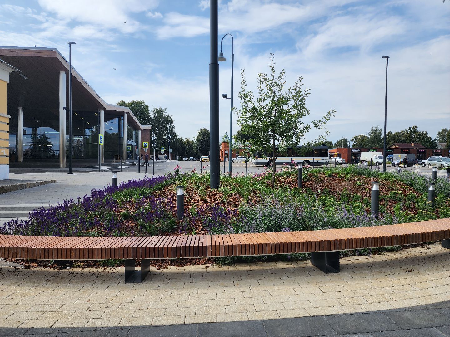 Бронницы, благоустройство, площадь имени Тимофеева открыли после масштабной реконструкции