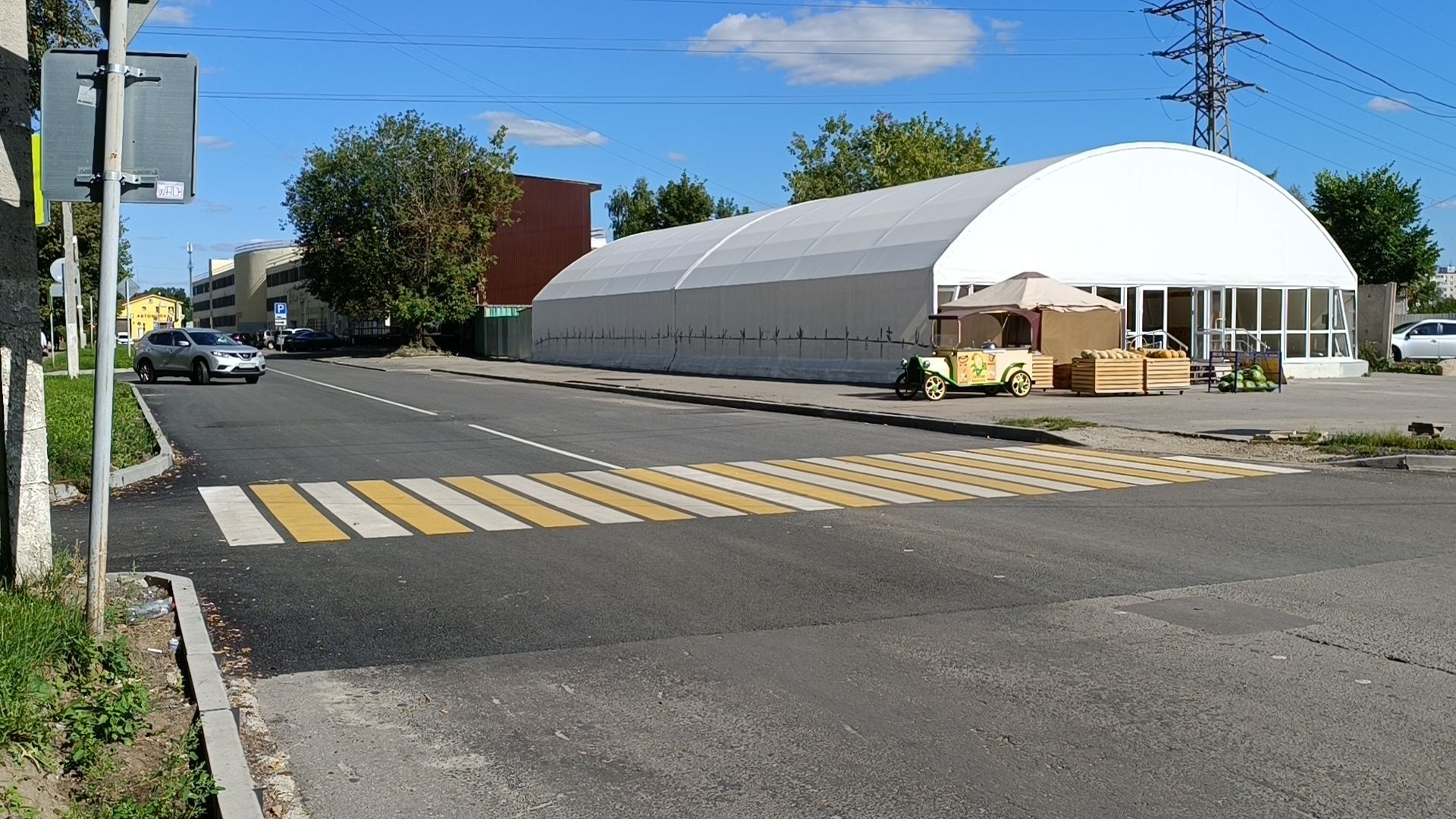 Лобня, дорога, разметка