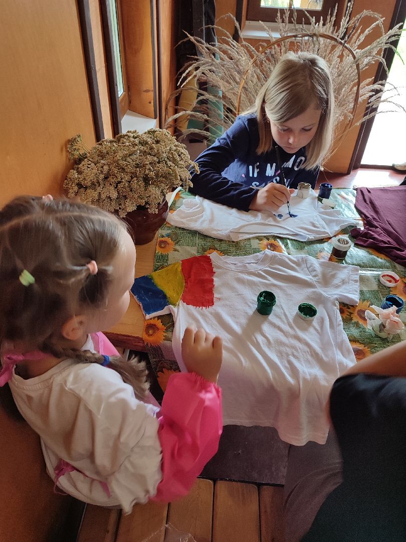 #мастеркласс, #дети, #росписьодежды, #талдомскийокруг, #запрудня, #творчество