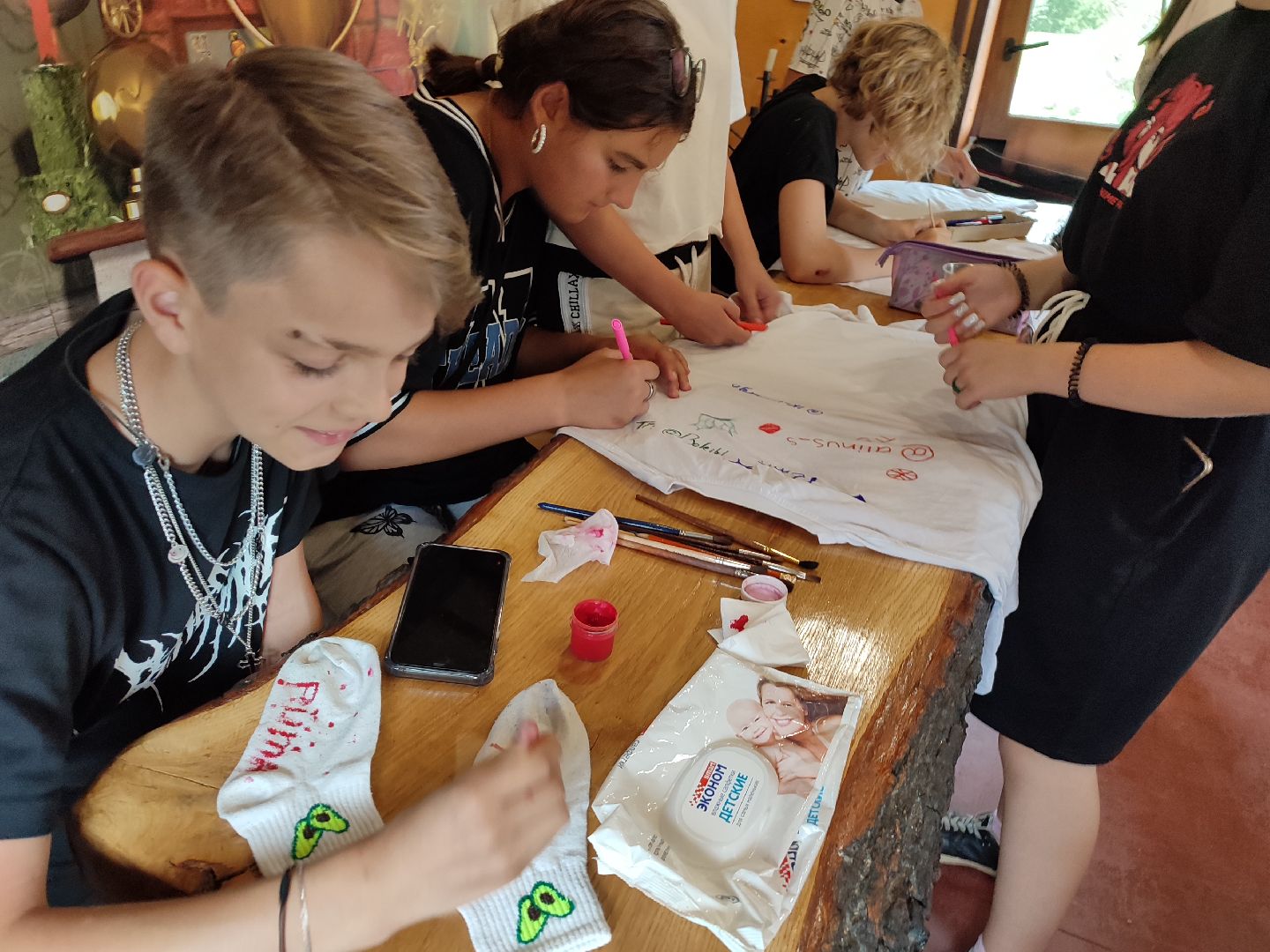 #мастеркласс, #дети, #росписьодежды, #талдомскийокруг, #запрудня, #творчество