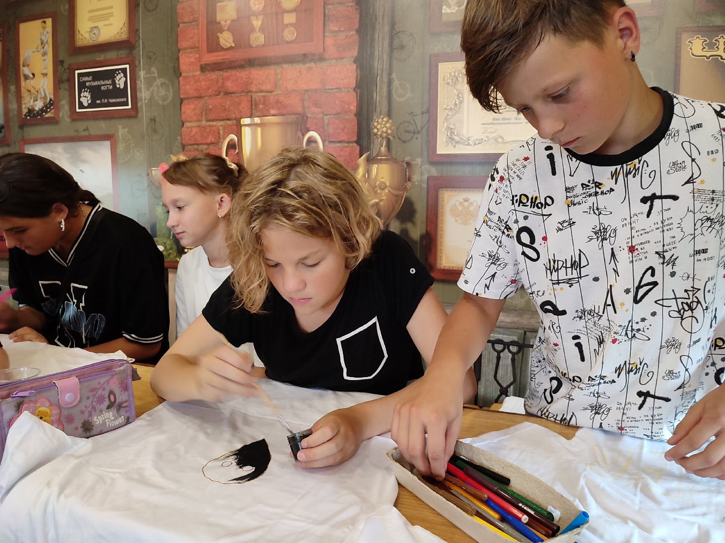 #мастеркласс, #дети, #росписьодежды, #талдомскийокруг, #запрудня, #творчество