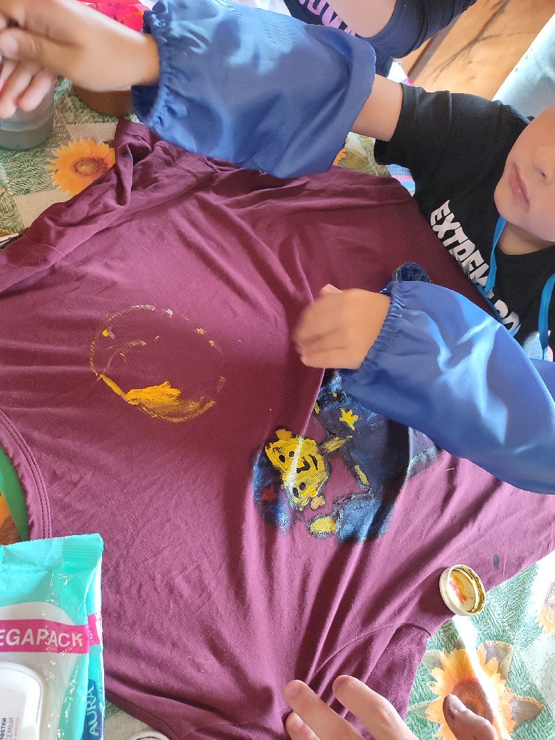 #мастеркласс, #дети, #росписьодежды, #талдомскийокруг, #запрудня, #творчество