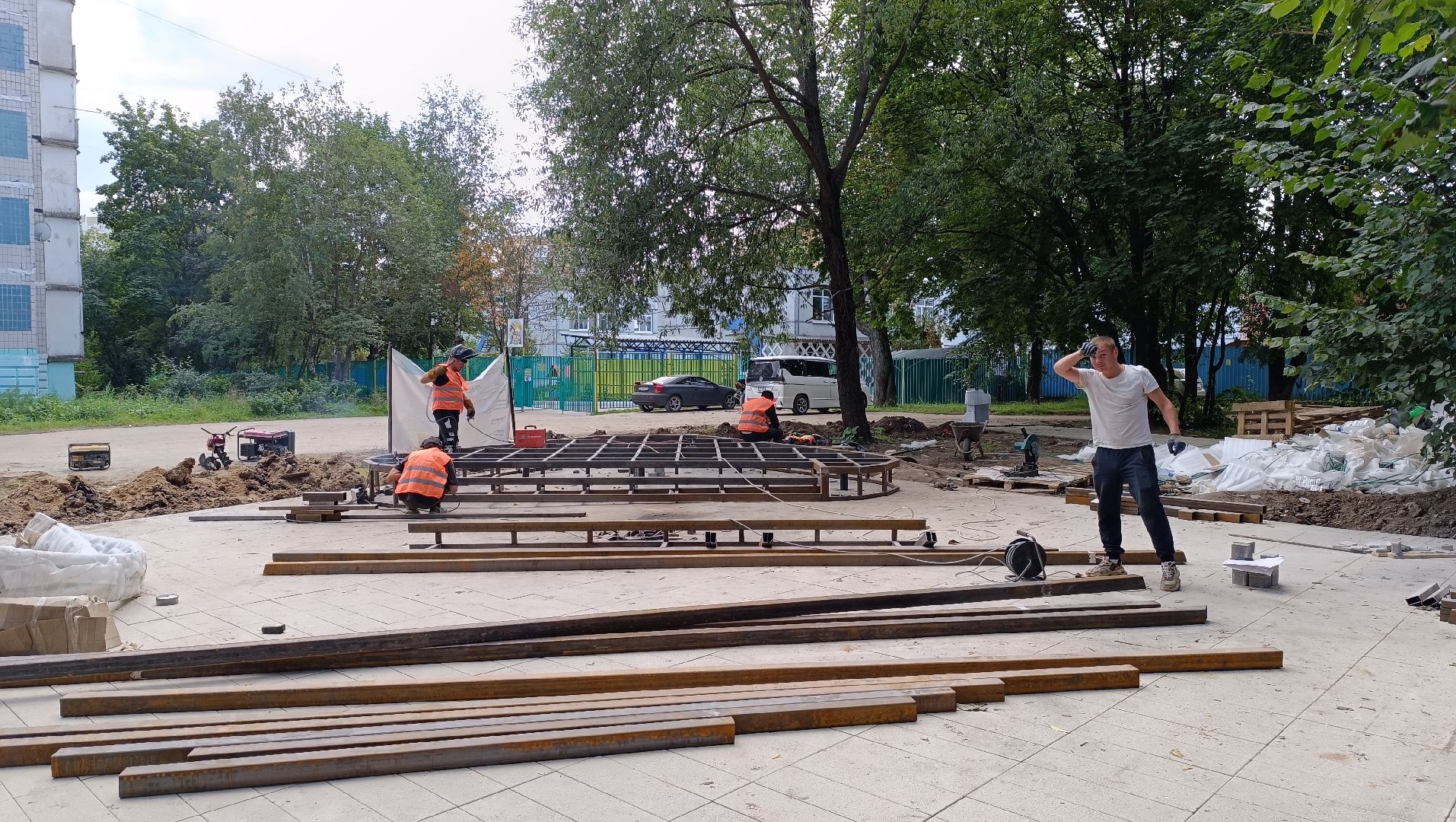 Лобня, благоустройство, сквер