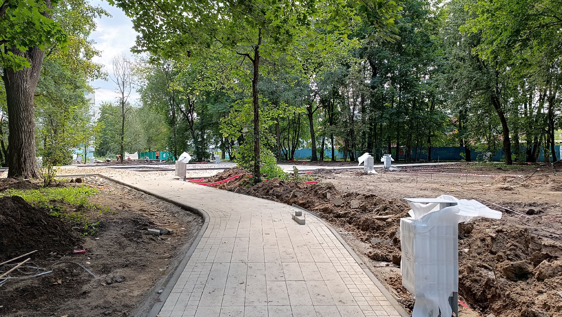 Лобня, благоустройство, сквер