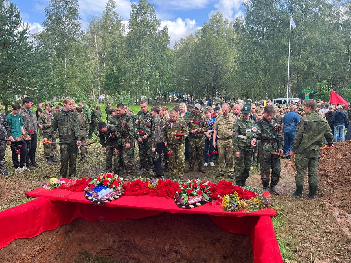 Балашиха, захоронение останков, Великая Отечественная война, Братская могила, Пресс- служба Росгвардии, Росгвардия, дивизия особого назначения имени Ф.Э. Дзержинского.