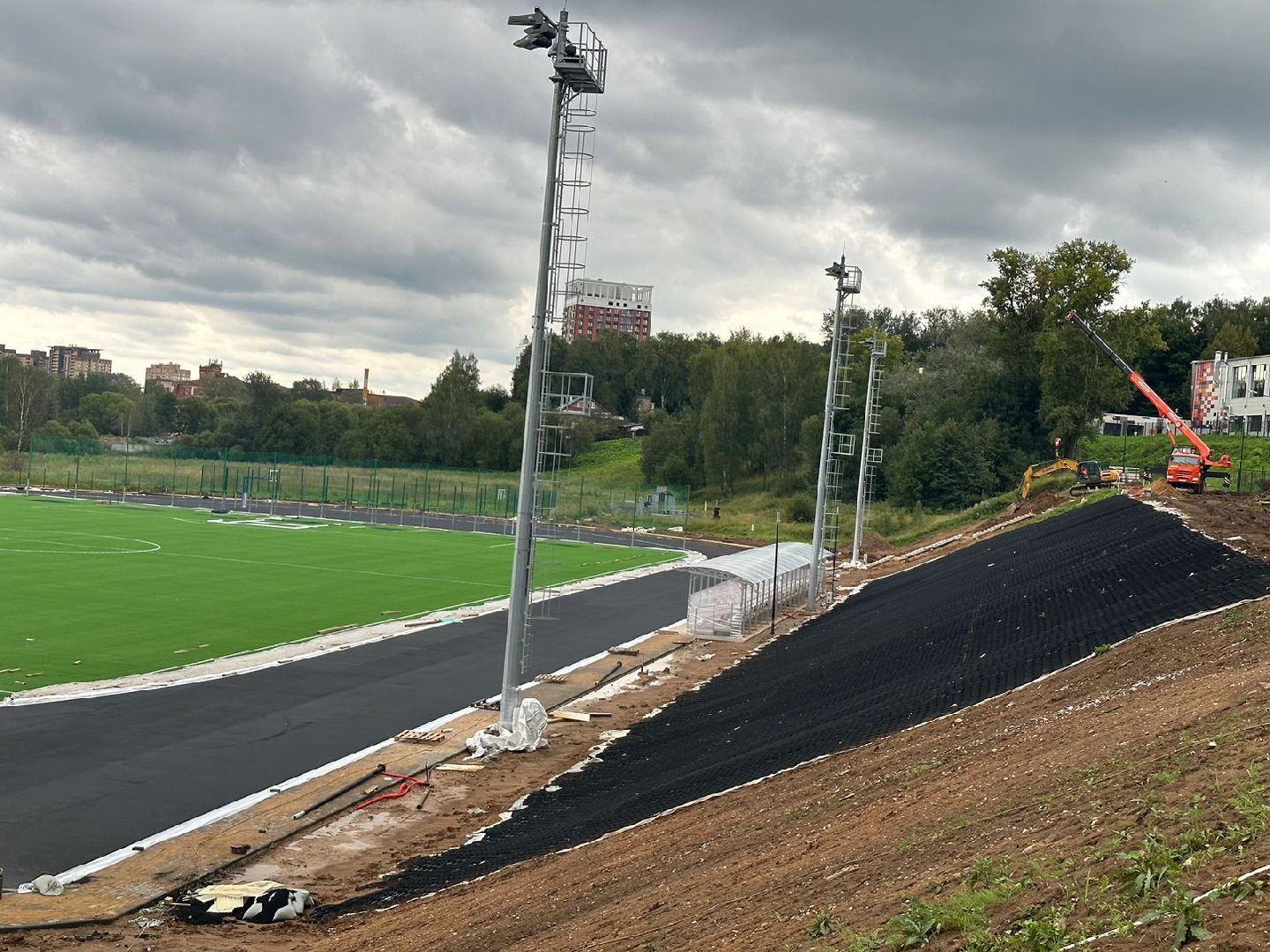 Строительство спортивного ядра, стадион в Наро-Фоминске, комплекс Трудовые резервы