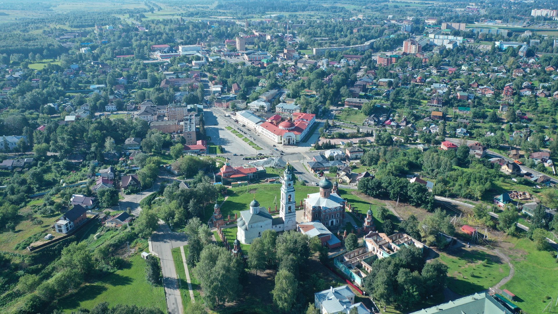 волоколамск, туризм,видео с коптера,