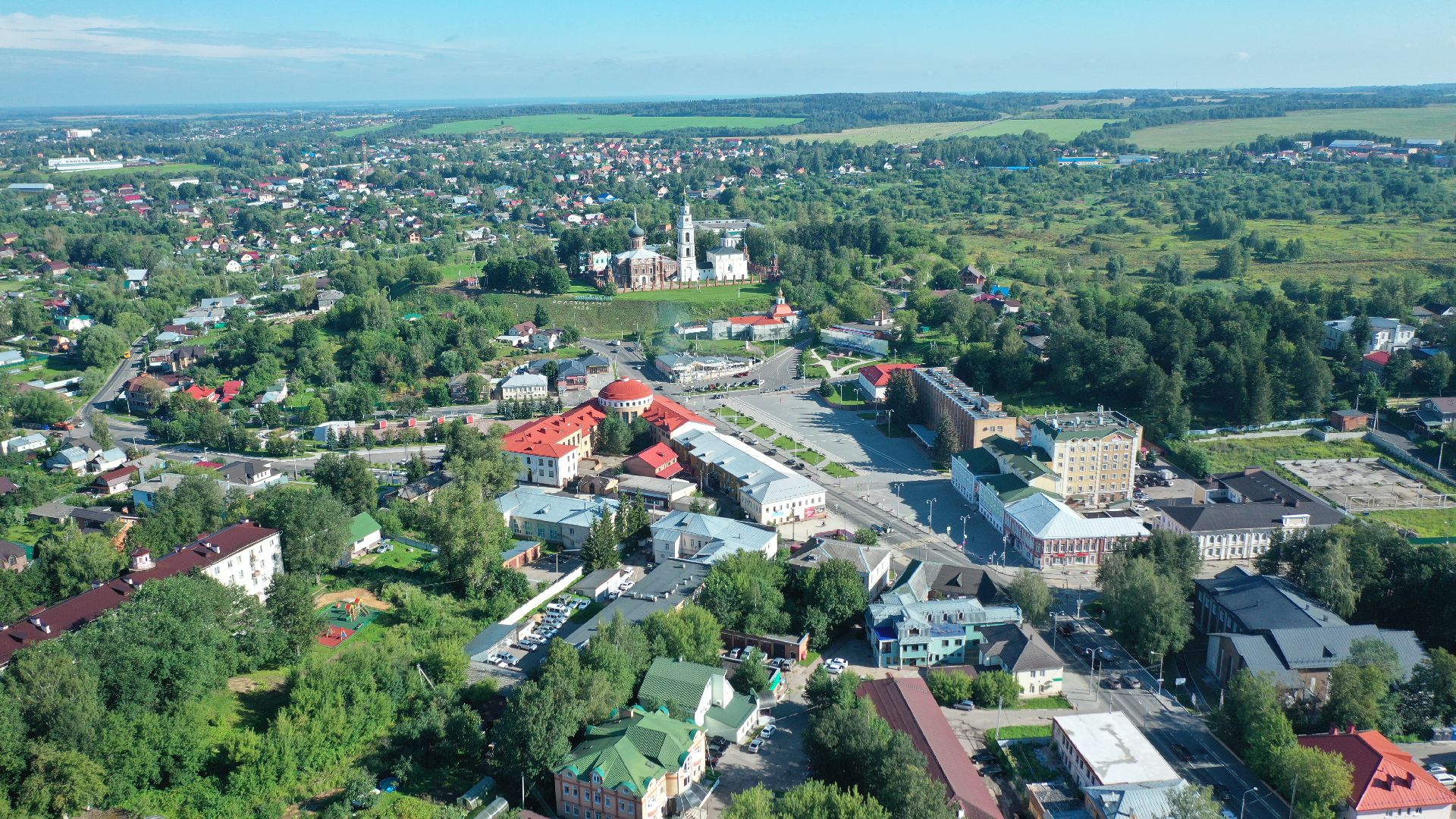 волоколамск, туризм,видео с коптера,