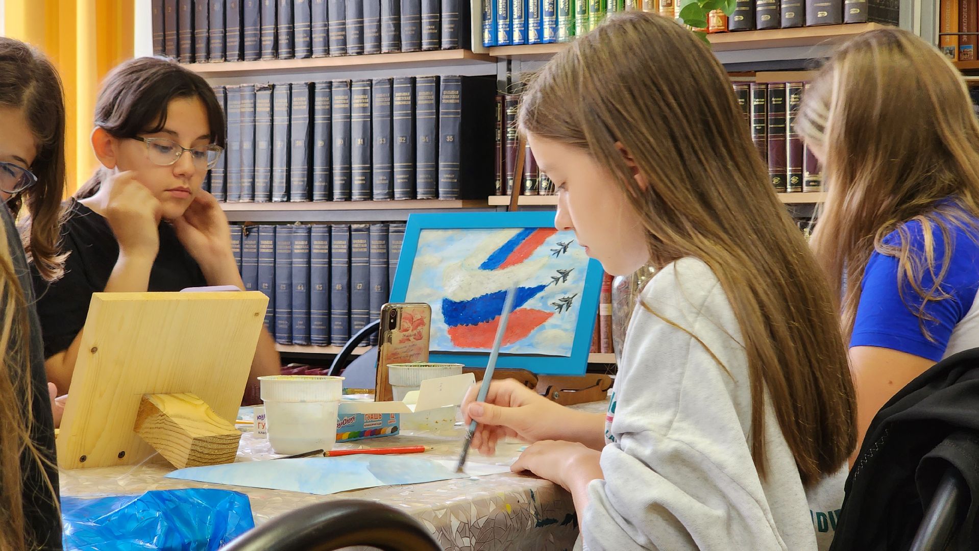 мастер-класс, рисование, триколор, Котельники